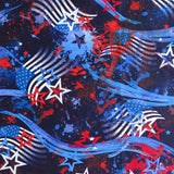 Swim Knit Nylon Spandex Americana Splashy Celebration