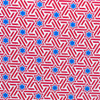 Swim Knit Poly Spandex Americana Stars and Stripes