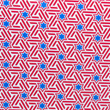 Swim Knit Poly Spandex Americana Stars and Stripes