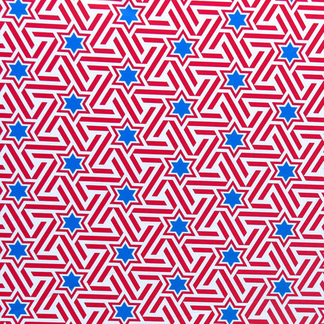 Swim Knit Poly Spandex Americana Stars and Stripes