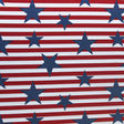 Swim Knit Americana Stars and Stripes Poly Spandex