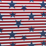 Swim Knit Americana Stars and Stripes Poly Spandex