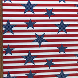 Swim Knit Americana Stars and Stripes Poly Spandex