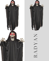 Animated Ghost Reaper Halloween Decoration 48"