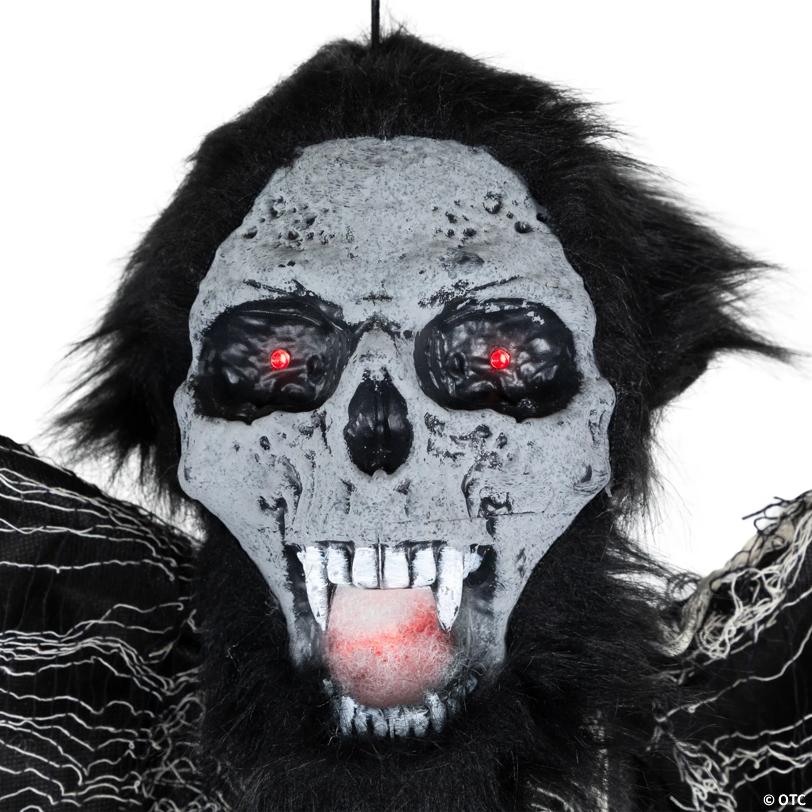 Animated Hanging Zombie Vampire with Lights and Sound Halloween Decoration - 5'