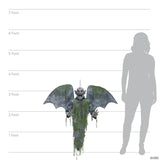 Animated Light-Up Hanging Gargoyle with Sound Halloween Decoration