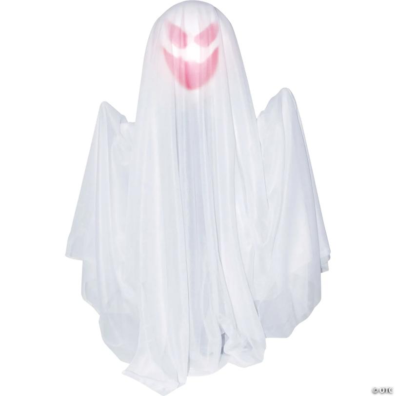 Animated Light-Up Hanging Rising Ghost Halloween Decoration - 27"