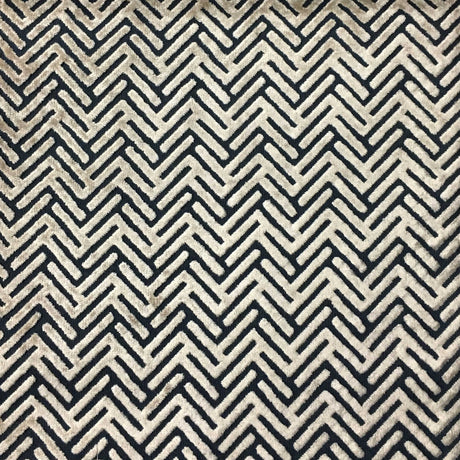 Burnout Velvet Upholstery Fabric Starlet Geometric Arrow Pattern