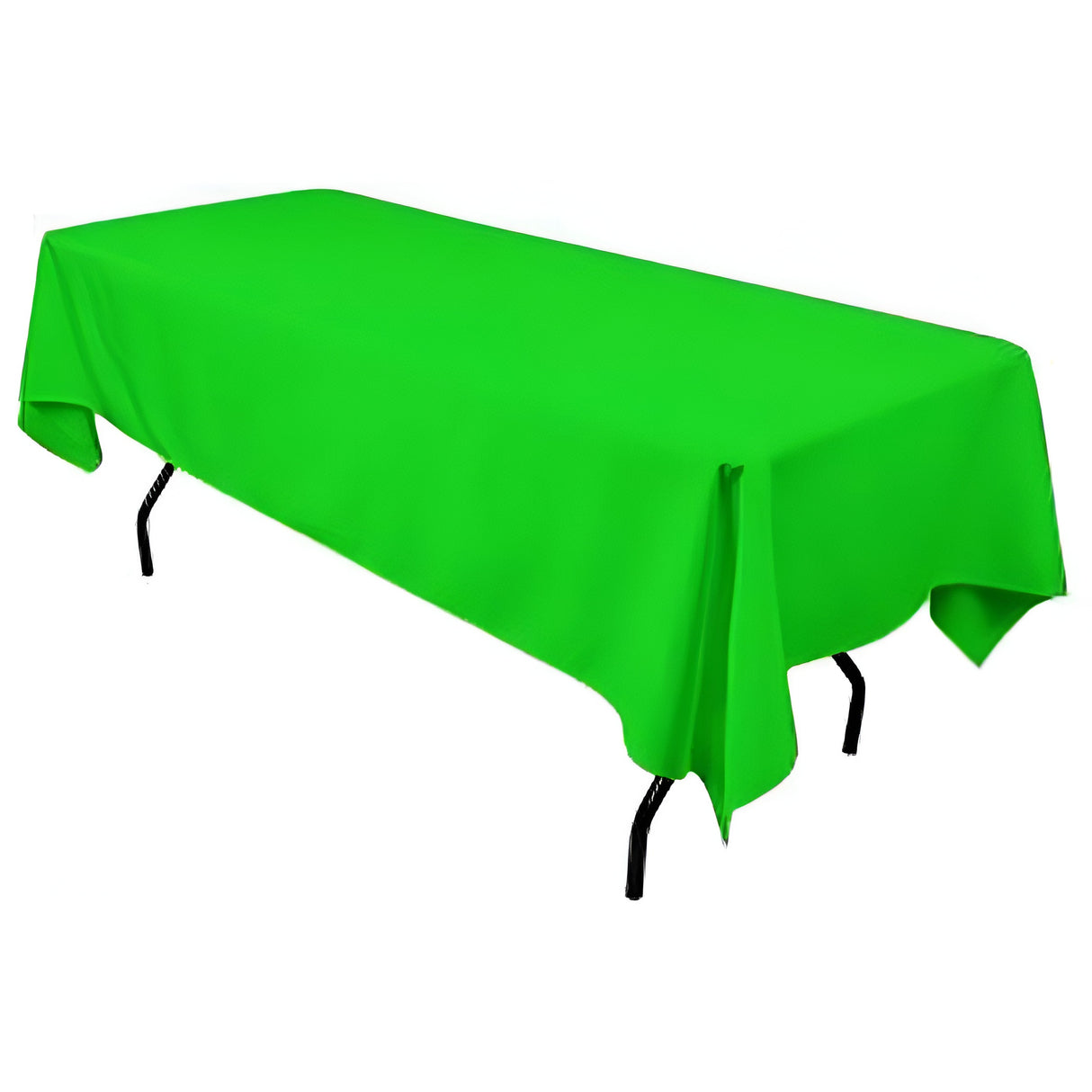 Polyester Rectangular Tablecloth Polyester Fabric - Wrinkle-Resistant, Stain-Proof, Washable, 60" X 144"