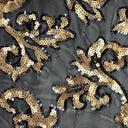 Sequin Stretch Mesh Baroque Applique