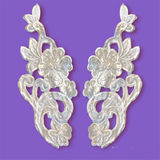 Beaded Satin Applique Embroidered Lace USA