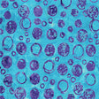 Cotton Fabric Aqua Bubble Celebration 44/45"