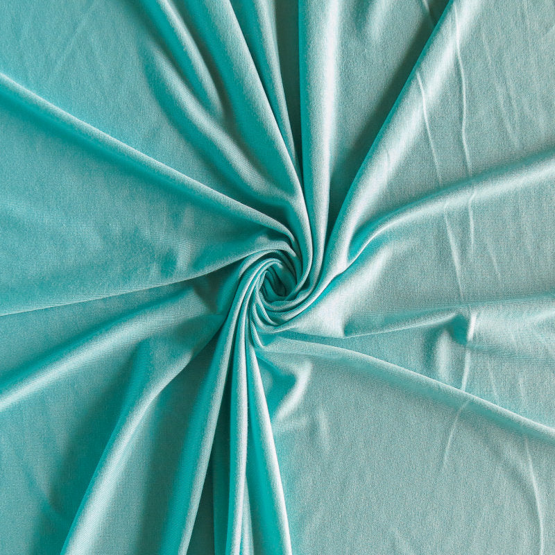 Bamboo Spandex Jersey Knit Fabric Aqua