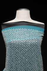 1 Yard Tulle Designer Tulle Lace Fabric with Sequins and Detailed Exquisite Patterns 52" Wide