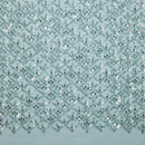 1 Yard Tulle Designer Tulle Lace Fabric with Sequins and Detailed Exquisite Patterns 52" Wide