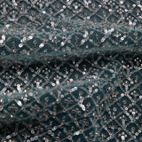 1 Yard Tulle Designer Tulle Lace Fabric with Sequins and Detailed Exquisite Patterns 52" Wide