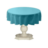 Tablecloth Dull Bridal Satin Fabric - Solid Color, 58" Round (1 Piece)
