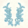 Beaded Corded Floral Lace Applique