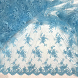 Corded Embroidered Lace Mesh
