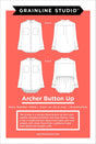 Button-Up Shirt Sewing Pattern Sizes 14-32
