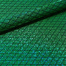 Argyle Shattered Glass Foiled Nylon Spandex Fabric - Holographic Argyle, Black, 54" Width (1 Yard)