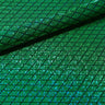 Argyle Shattered Glass Nylon Spandex Fabric - Holographic Foiled Glitter Flocking, 54" Width (1 Yard)