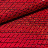 Foiled Spandex Argyle Shattered Glass