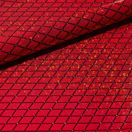 Foiled Spandex Argyle Shattered Glass