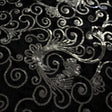 Aria Stretch Velvet Sequin Fabric - Ivory/Pearl, Black/Silver, Mauve/Pearl, Royal/Pearl, 48/50" Cut Width, 44/46" Usable Width (1 Yard)