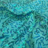Arriba Sequin Spandex Fabric - Embroidered Sequin, 48" Width (1 Yard)