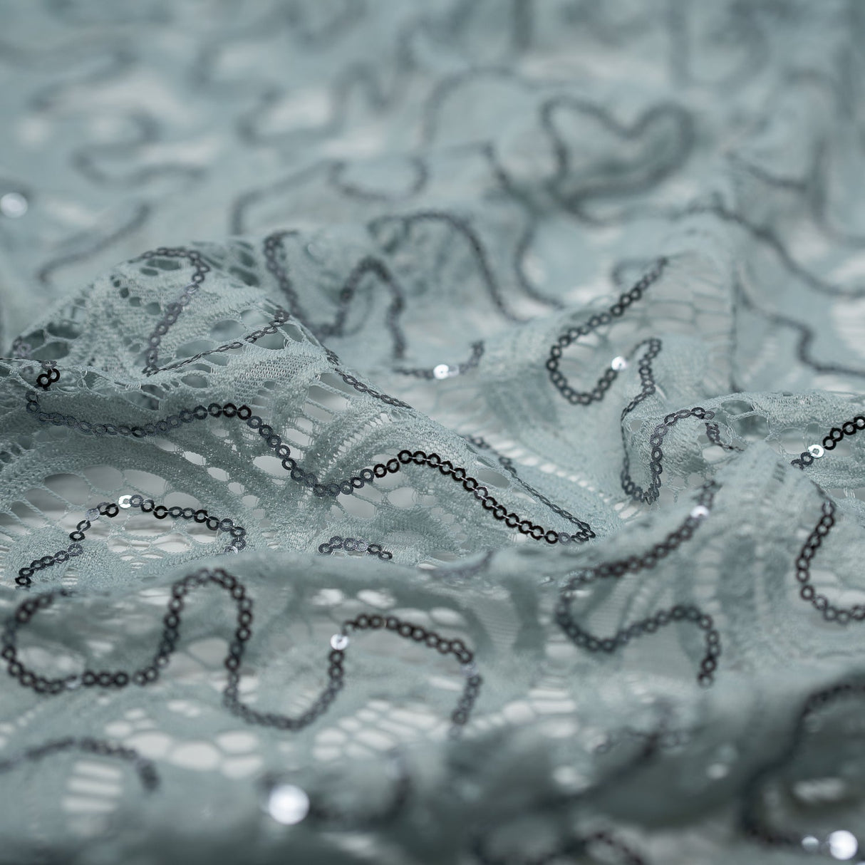 Stretch Lace Sequin Fabric