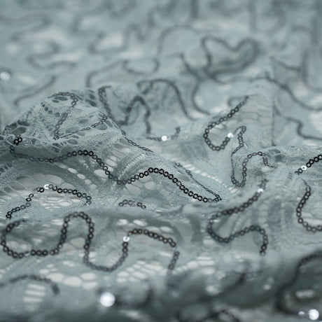 Stretch Lace Sequin Fabric