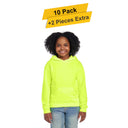 NuBlend Youth Hooded Sweatshirt  10 Pack Cotton