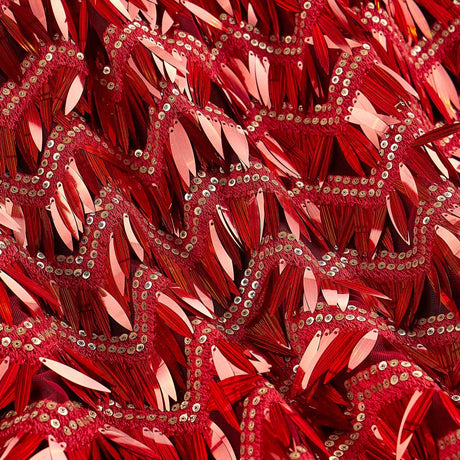 Embroidered Mesh Sequin Fabric