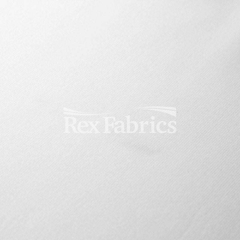 Athletic DK Heavy Polyester Spandex Fabric - White Solid, 58/60" Width, 410 GSM (1 Yard)