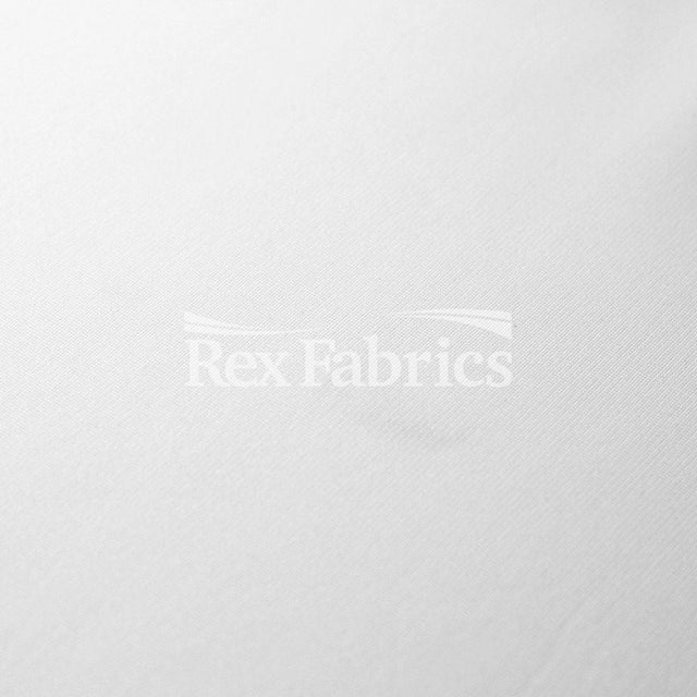 Athletic DK Heavy Polyester Spandex Fabric - White Solid, 58/60" Width, 410 GSM (1 Yard)