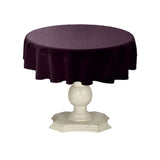 Tablecloth Dull Bridal Satin Fabric - Solid Color, 45" Round (1 Piece)