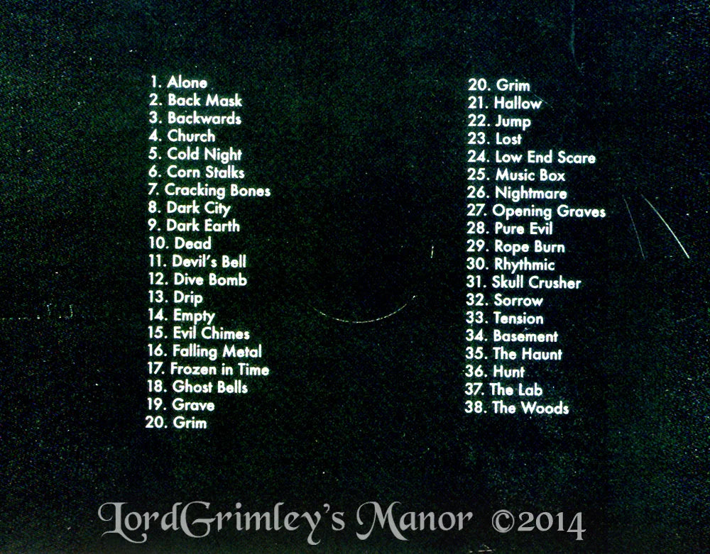 Zombie's Playground Royalty Free Music CD