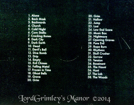 Zombie's Playground Royalty Free Music CD