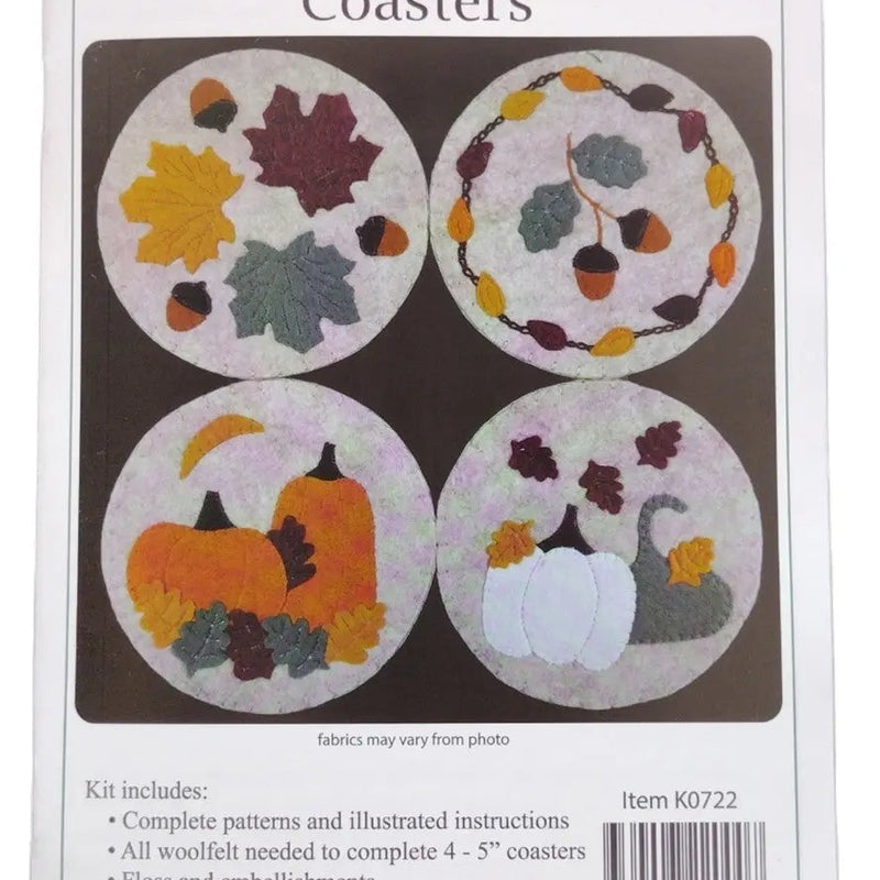 Autumn Coasters Kit 5in Diameter