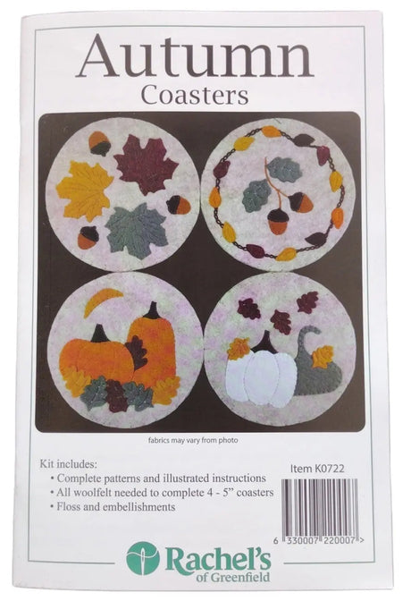Autumn Coasters Kit 5in Diameter