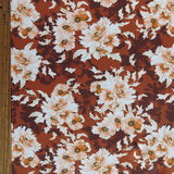 Poly Spandex Brushed Jersey Knit Fabric Autumn Blooms