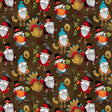 Quilting Cotton Autumn Glory Harvest Gnome Brown
