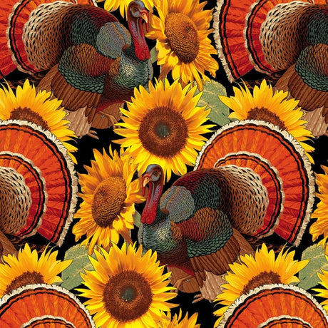 Quilting Cotton Autumn Glory November Harvest Thanksgiving Harvest Fall Theme Freckle + Lollie