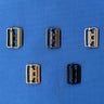 G Vest Buckles - Antique Brass, Antique Nickel, Black, Gold, Nickel, 3/4"