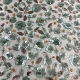 Beaded Sequined Lace Fabric 54" Wide