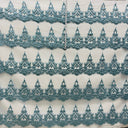 1 Yard 55" Wide Glitter Mesh Fabric Lace Elegant Polyester for Quinceanera & Formal Wear