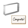 Rectangle Cookie Cutter 3" x 5" B0717