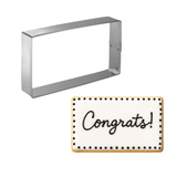 Rectangle Cookie Cutter 3" x 5" B0717
