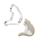 Curled Cat Cookie Cutter 3.75" B0970
